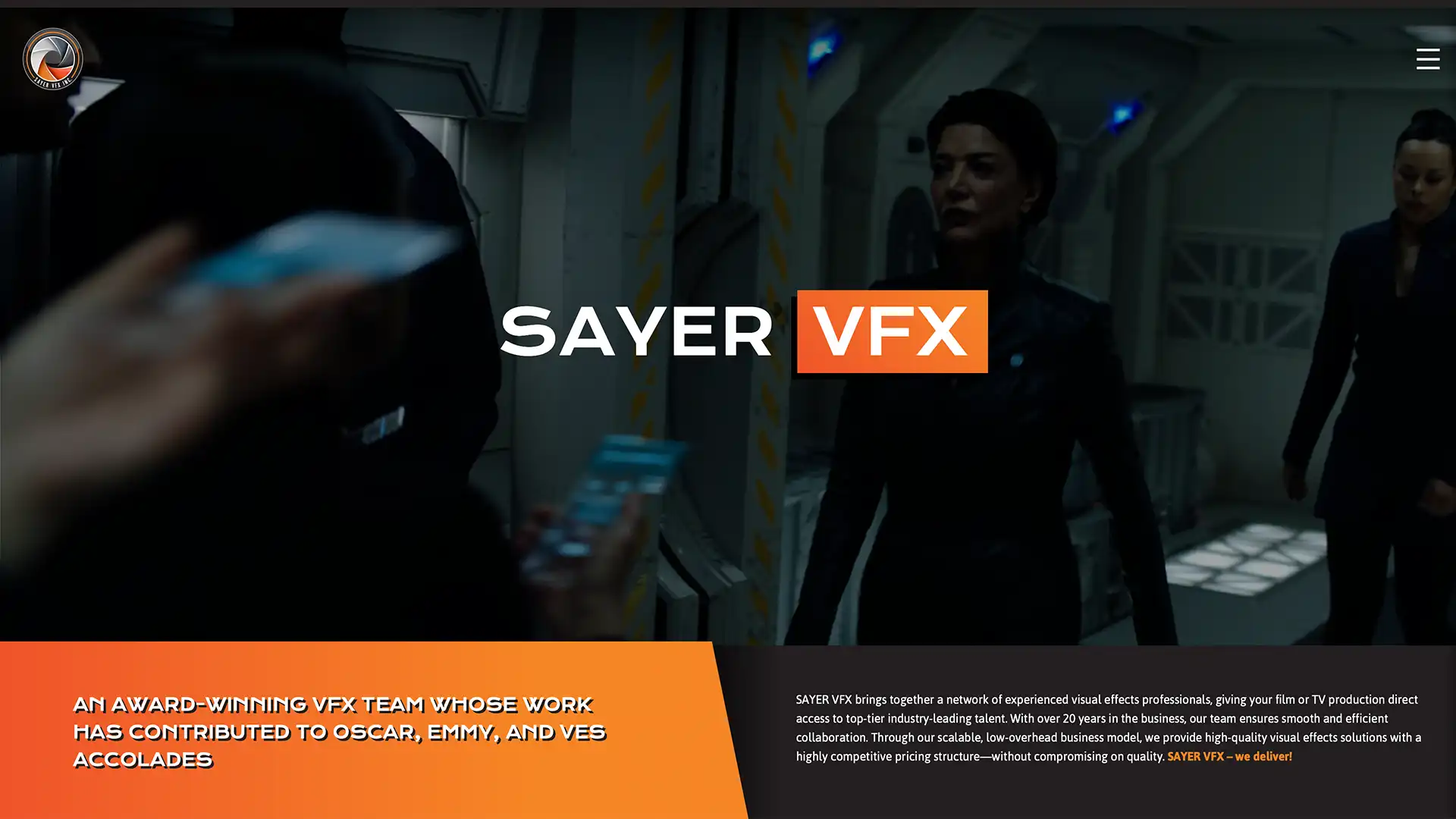 Sayer VFX homepage